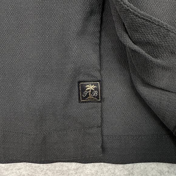 Tommy Bahama Shirt 'Grand Marlin Rum' Silk Mens L Black Tropical Island Bar Top - Picture 3 of 9